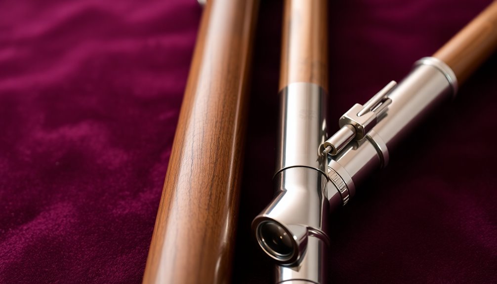 wooden versus metal flutes