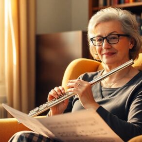 playing flute as adult