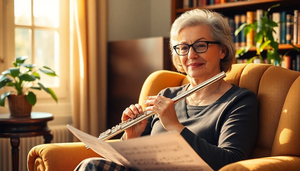 playing flute as adult