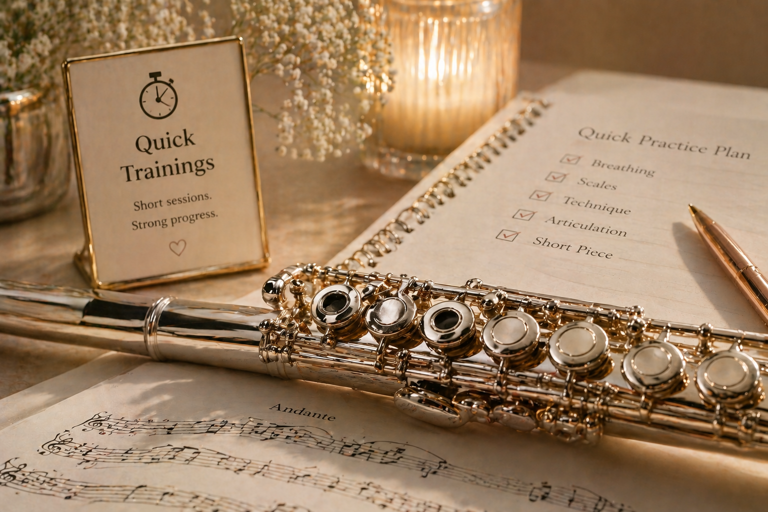Quick flute trainings